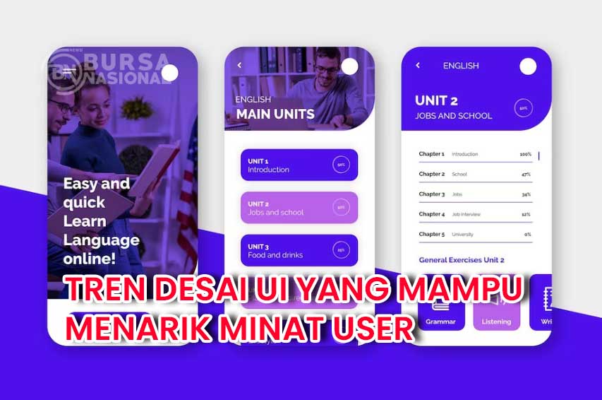 Tren Desain Antarmuka Pengguna (UI) Yang Memikat Perhatian Pengguna